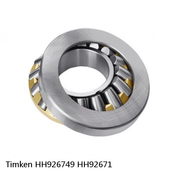HH926749 HH92671 Timken Tapered Roller Bearing Assembly